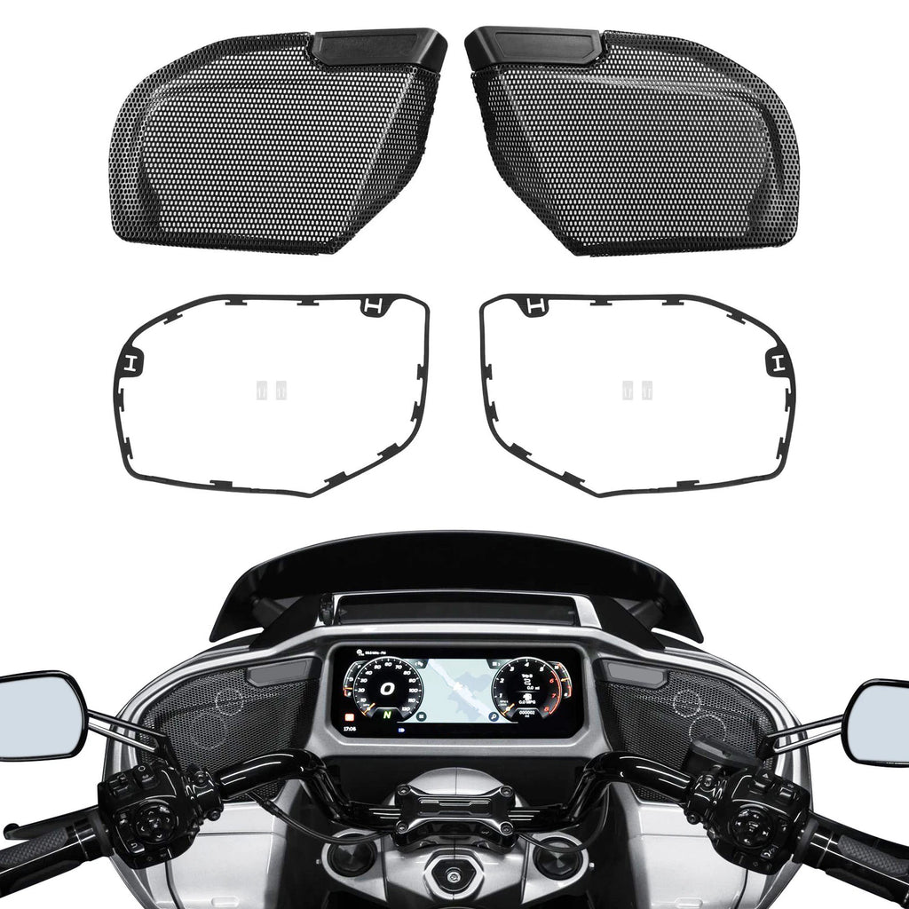 Front Fairing Speaker Grills Mesh Covers for Harley CVO Road Glide (2023–2026)