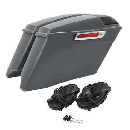 4" Stretched Saddlebags & 5" x 7" Speakers for Harley Touring Glide (2014–Up)