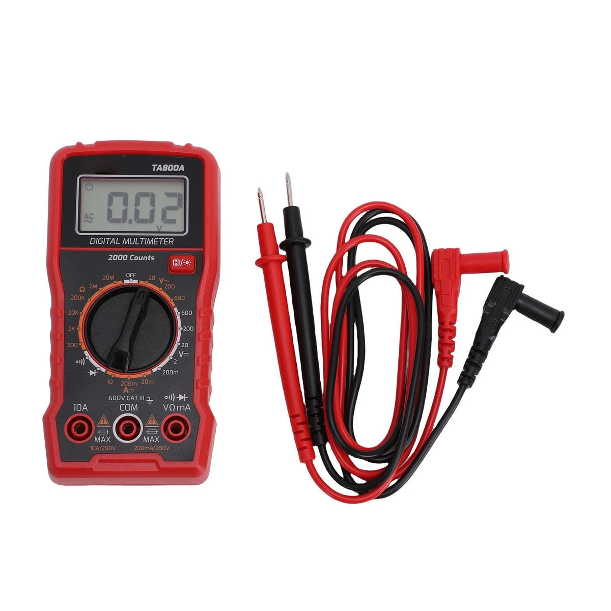 Digital Multimeter AC DC Voltage Tester for Automotive Troubleshooting