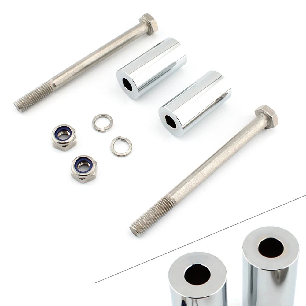 2" Handlebar Riser Bracket Kit Chrome for Kawasaki Vulcan 800 900 1500 1600 2000
