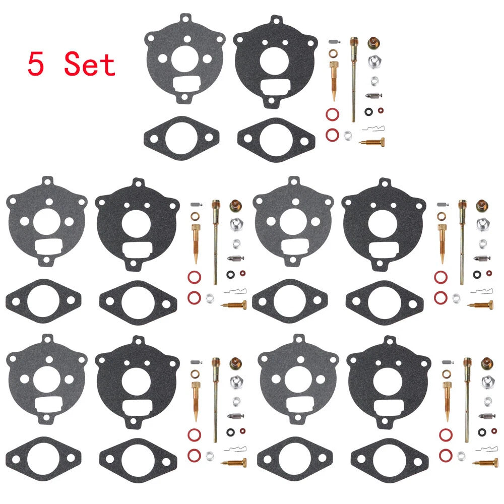 5 Set Carb Kit For B & Stratton 394693 291763 295938 2 Piece Flo-Jet Carburetor