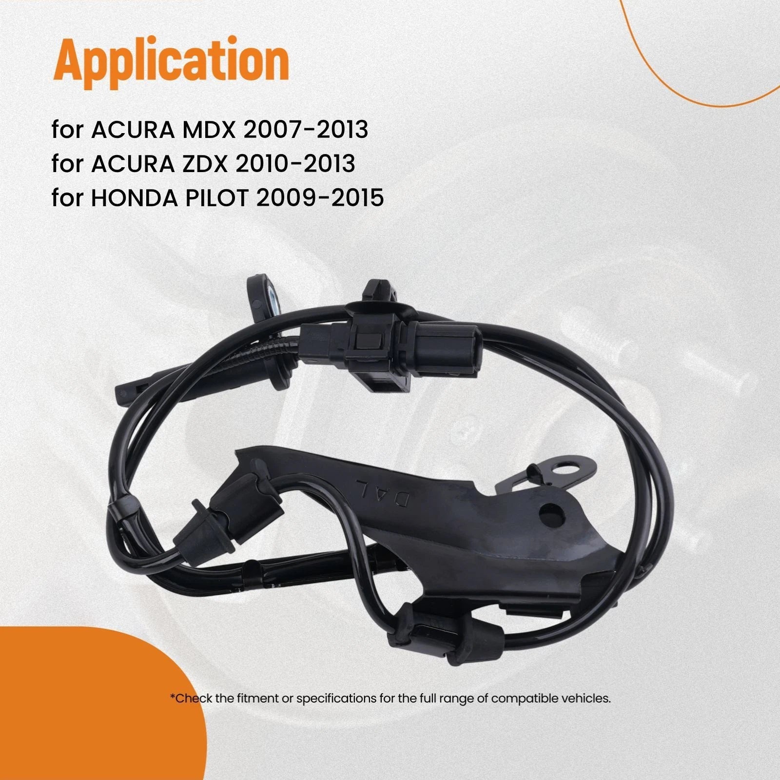 2X ABS Wheel Speed Sensor for Honda Pilot (2009–2015) L&R 57455STXA01