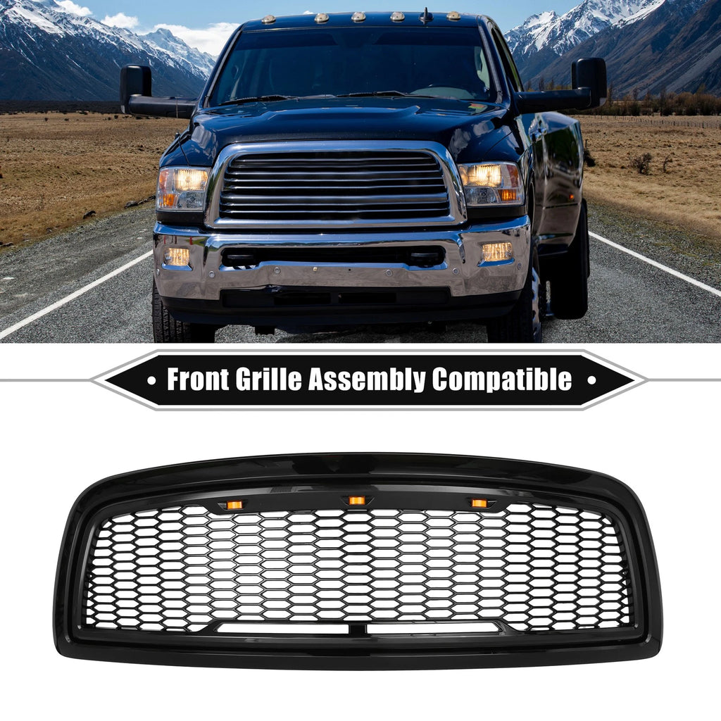 Front Grille Assembly with LED Lights for Dodge Ram 1500 (2009–2010)
