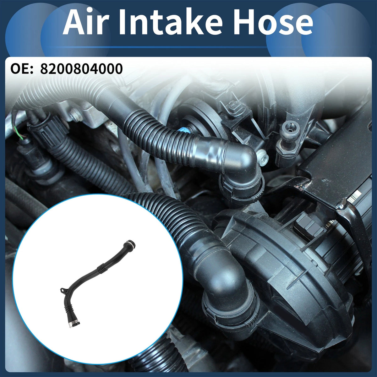 Engine Air Intake Hose for Renault Scenic (No. 8200804000)