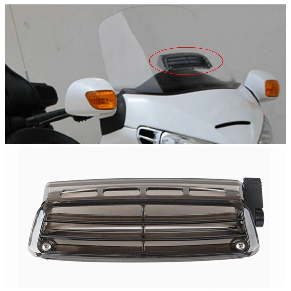 Smoked Windshield Air Vent for Honda Goldwing GL1800 (2001–2017)
