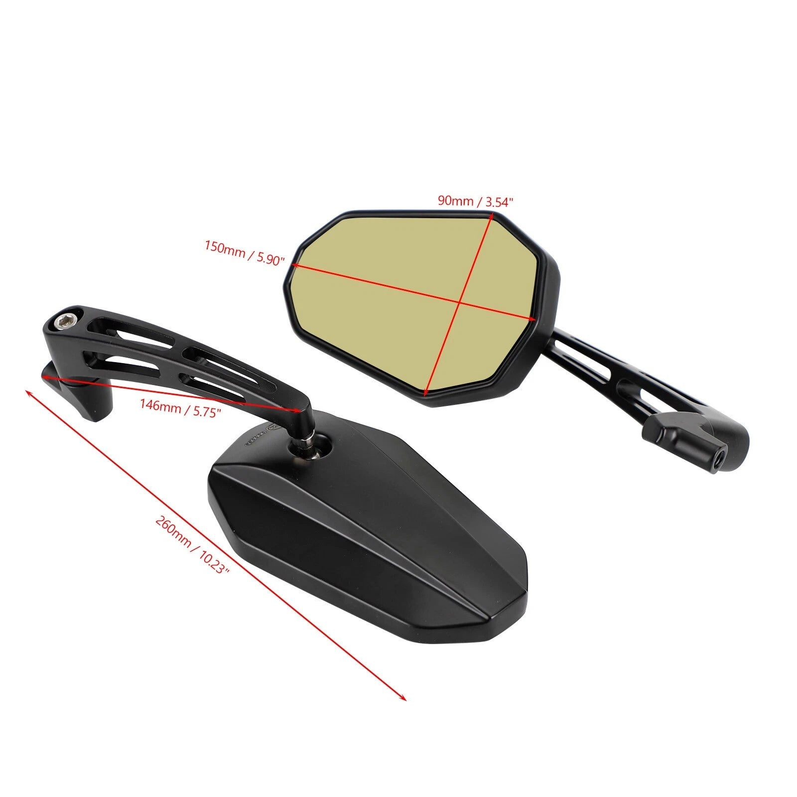 Rear View Mirrors Pair for Kawasaki Versys 650, Z650RS, W800 (2022)