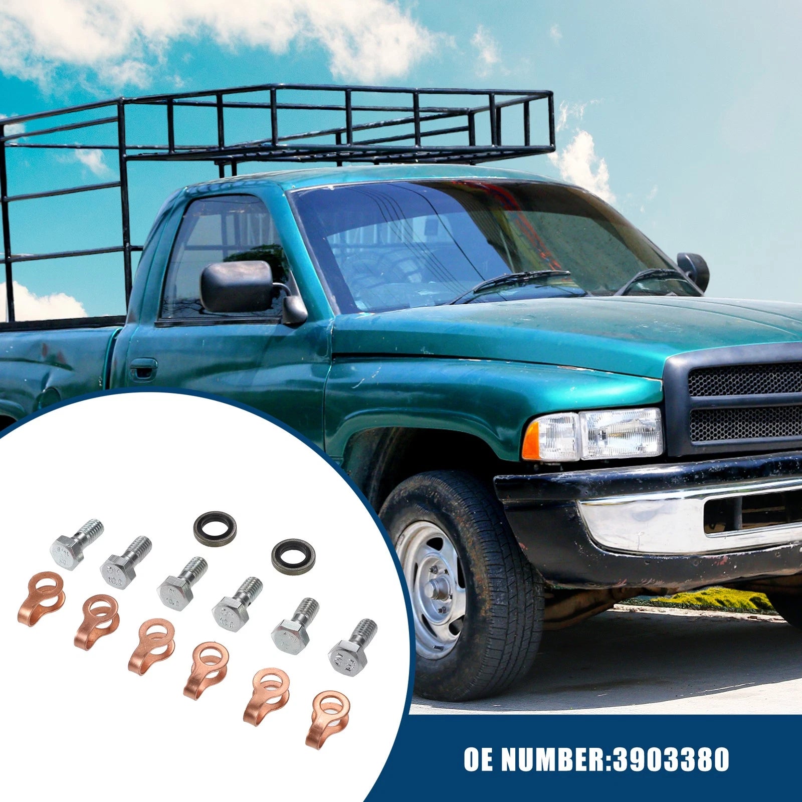 Fuel Return Line Banjo Bolt Copper Gasket for Dodge 12V 6BT Engines (2003–2007)