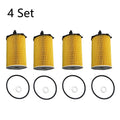 Set of 4 Engine Oil Filters for Hyundai Azera, Kia Cadenza, Sedona, Sorento (26320-3CAA0)