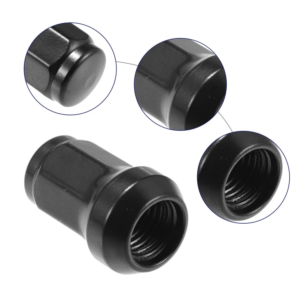 Wheel Lug Nuts Set M12x1.5 Replacement for Honda Chevy Nissan (Black)