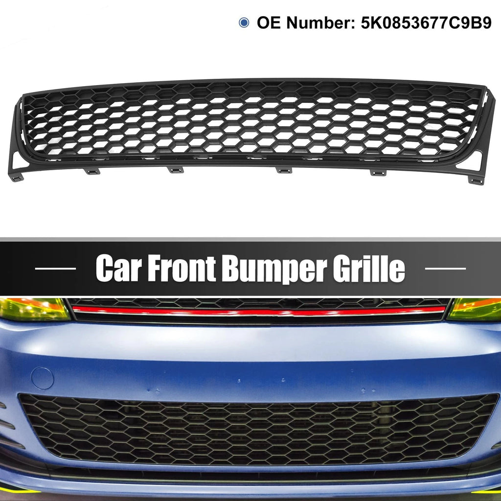 Mesh Front Bumper Lower Center Grille for Volkswagen (2010–2014)