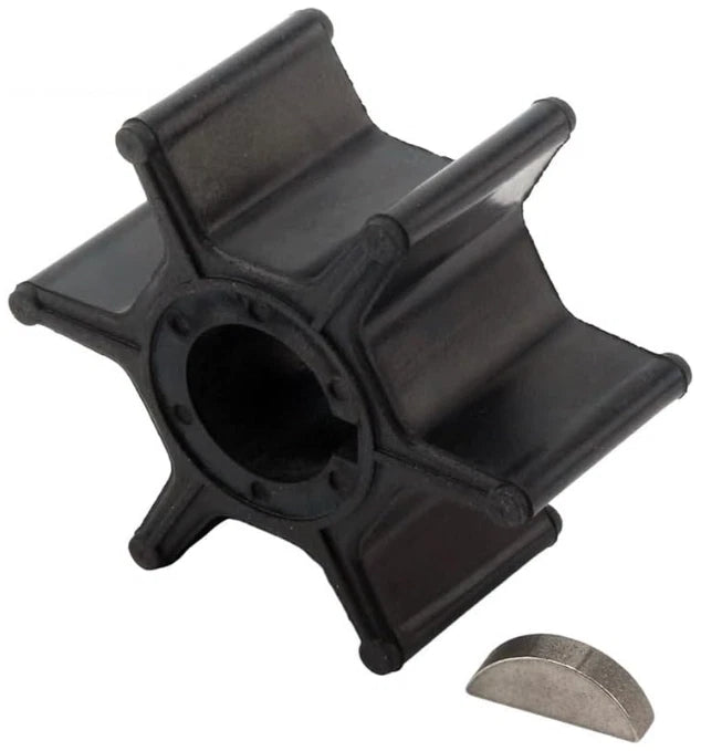 Water Pump Impeller with Key for Suzuki 2 Stroke 50-75 HP Outboard (17461-95300)