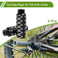 Bike Pegs Replacement Set 110mm Circle Texture for Universal Cycling Bikes (1965–2025)