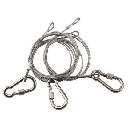 Stainless Steel Wire Rope Lock Set with Eyelets for Safety Use