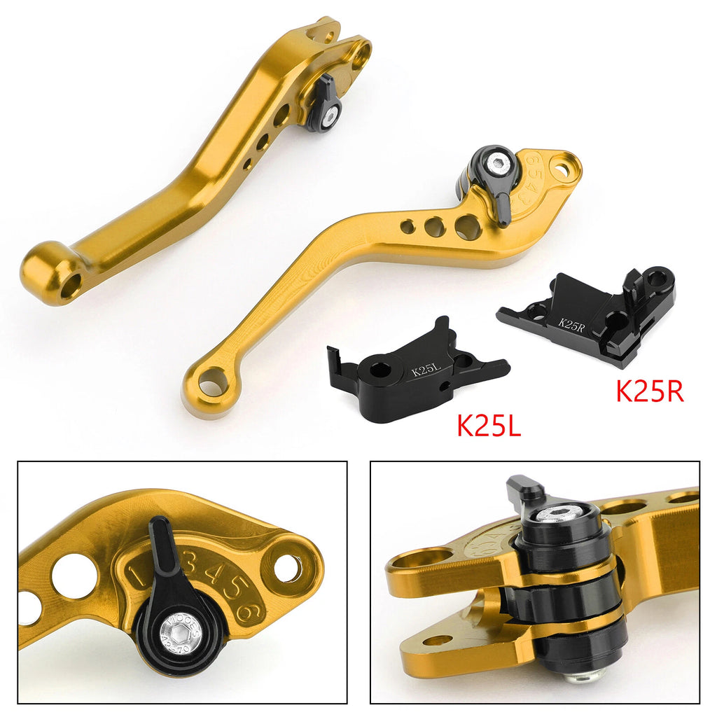 Short Clutch Brake Lever for 790 Street Bike (2018) Gold