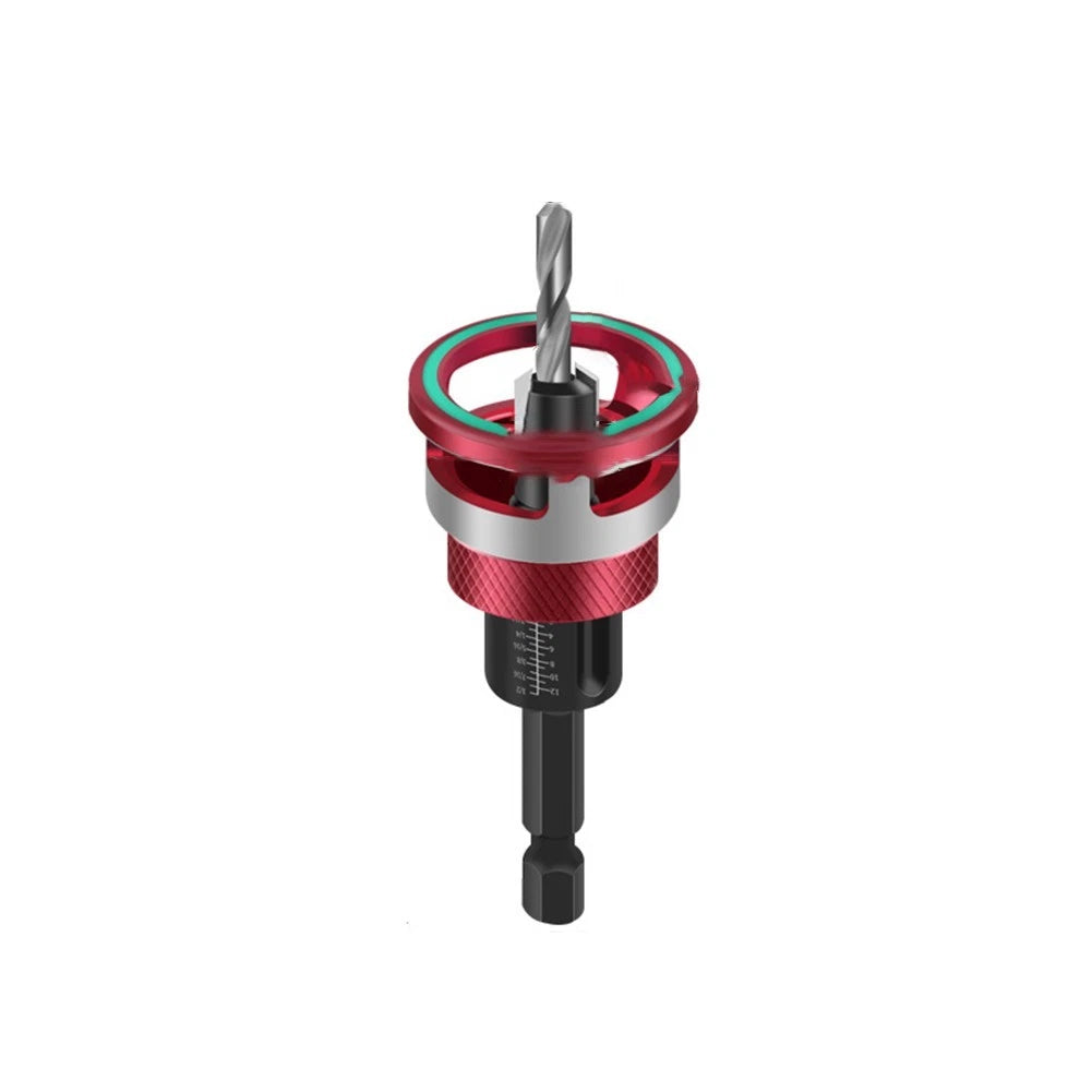 5pcs Adjustable Depth Control Countersunk Drill Bits for Wood
