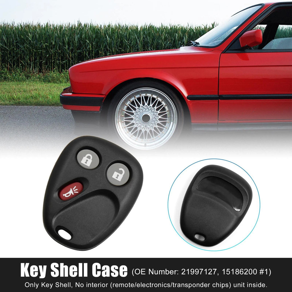 Car Key Fob Shell Case Replacement for Chevrolet Cadillac GMC 3-Button (2013–2019)
