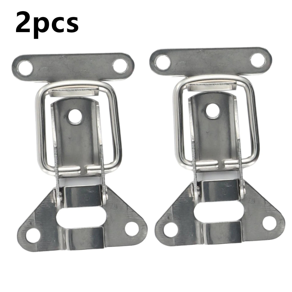 2Pcs Catch Tool Box Buckle Clasp for Jewelry Boxes - Silver