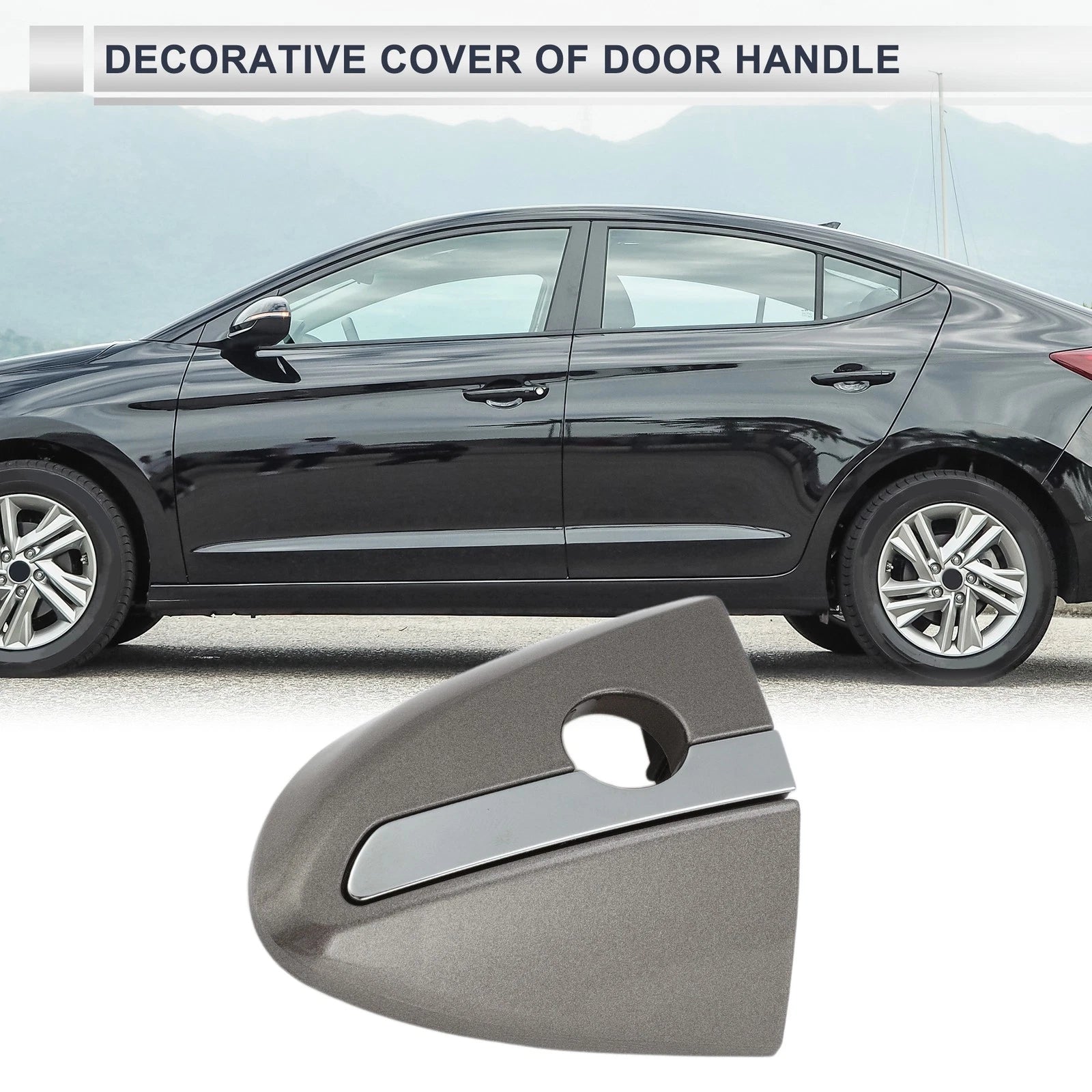 Front Left Door Handle Lock Cylinder Cover Replacement for Toyota Corolla (2014–2018)