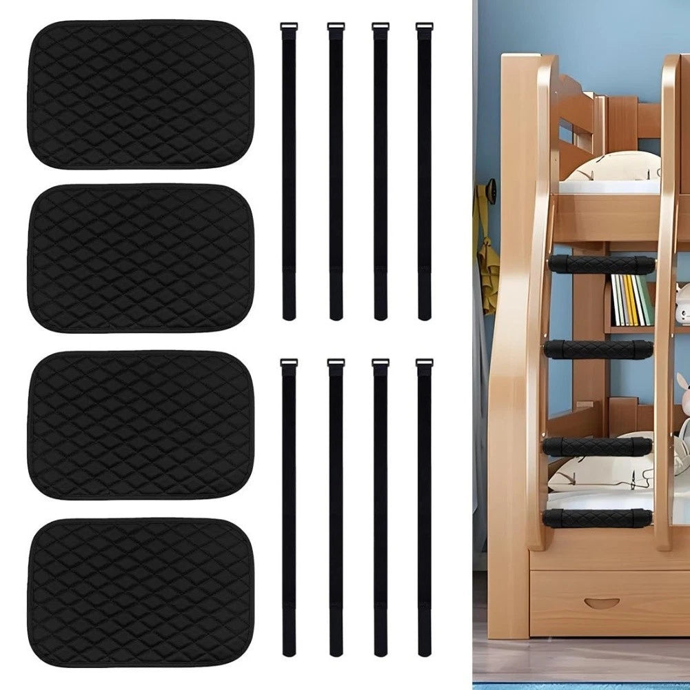 Set of 2 Waterproof Bunk Bed Ladder Mats with Adjustable Straps