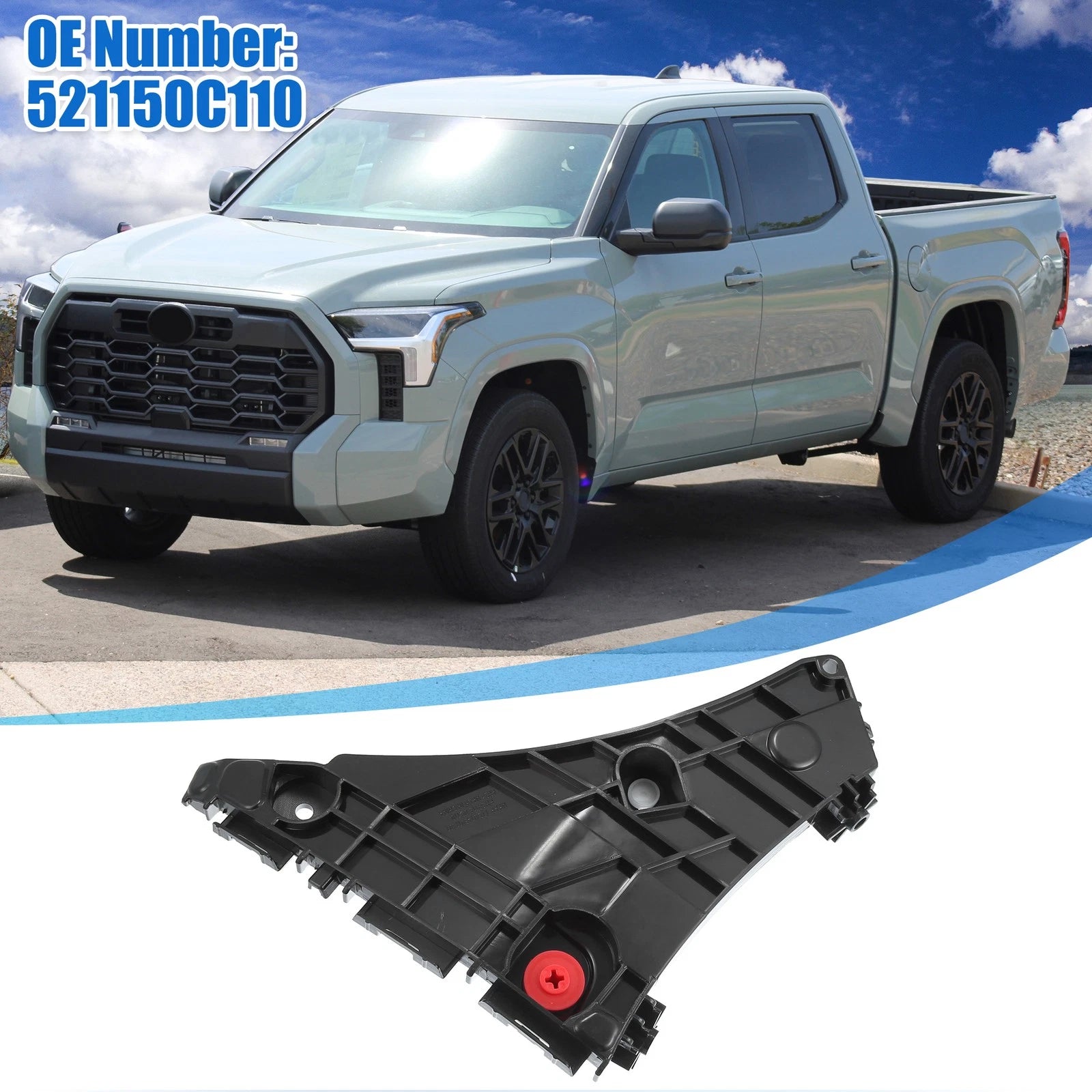 Right Bumper Bracket Retainer Spacer Mounting Support for Toyota Tundra (2014–2021)