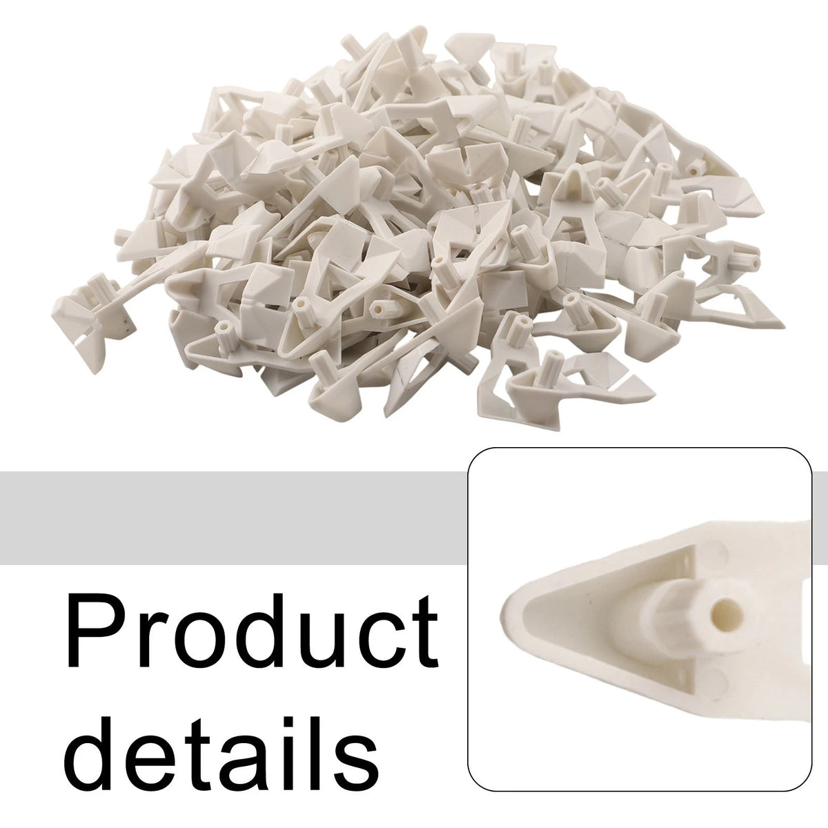 100pcs White Plastic Shelf Pins for Cabinet Support