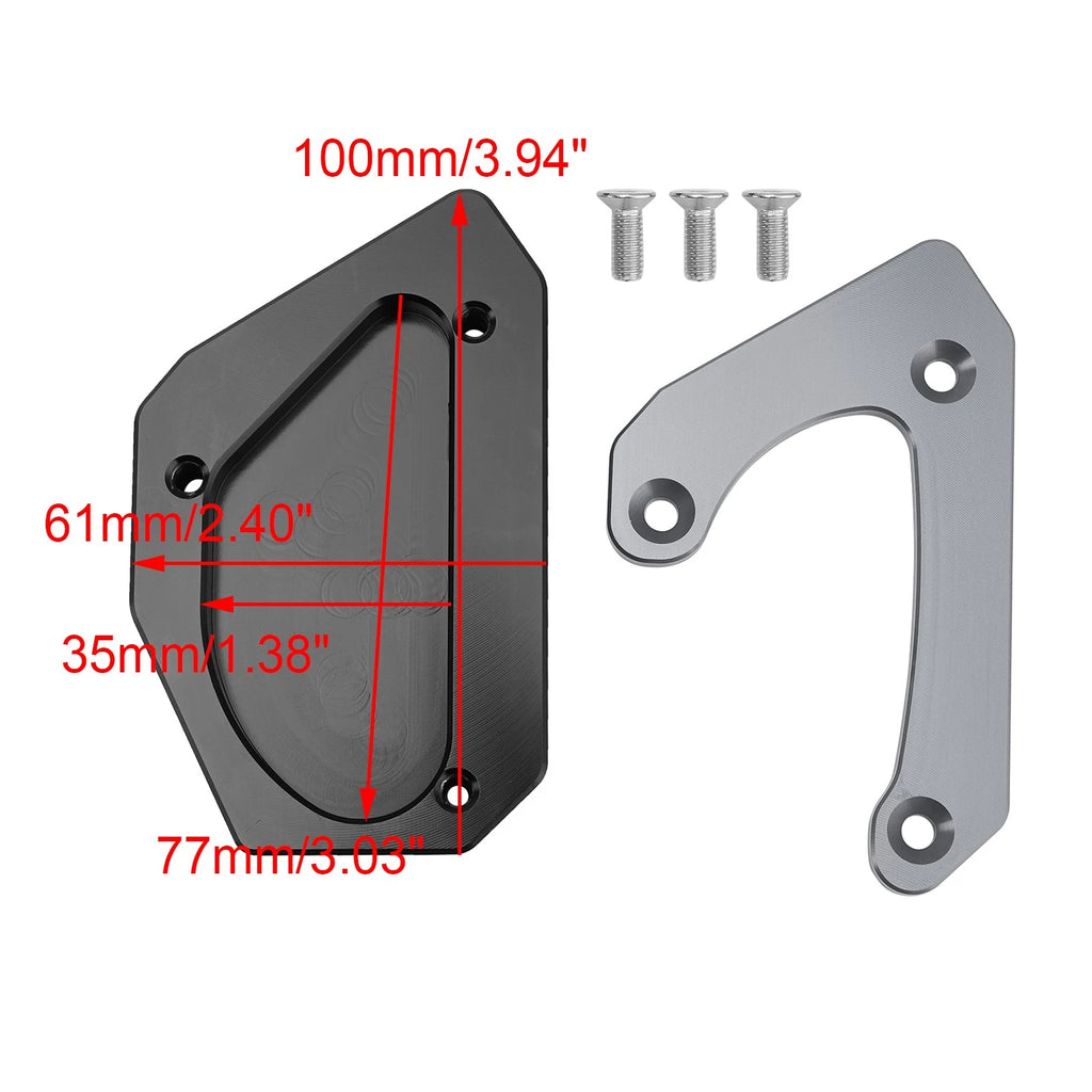Kickstand Enlarger Plate Pad for Suzuki V-Strom 650 DL650 XT (2011–2024)