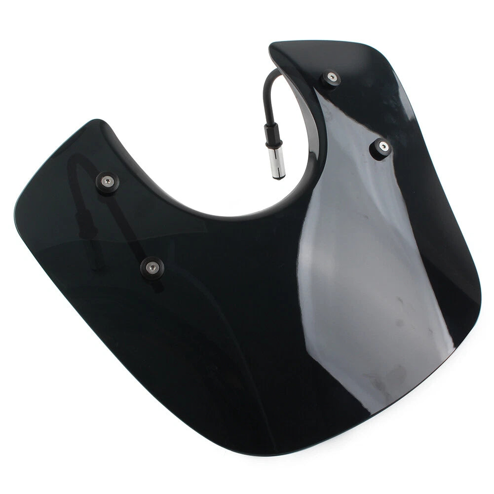 Front Windshield Windscreen For Vespa GTS 250 GTS 300 All Year Black