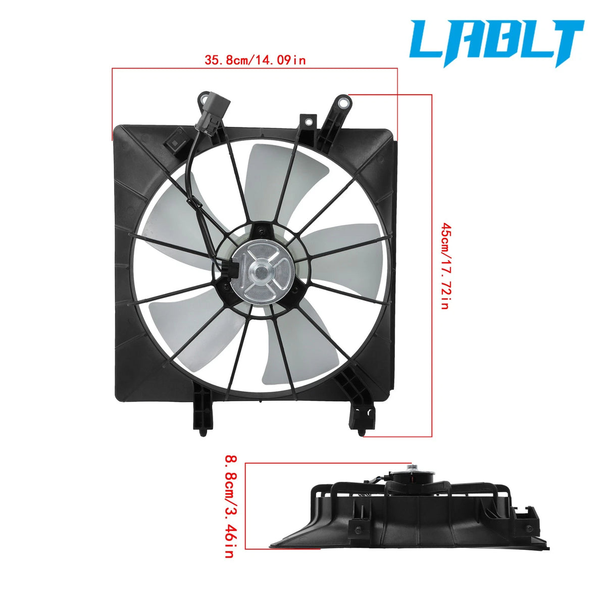 Radiator Cooling Fan for Honda Civic (2001–2005) 19015PLC003