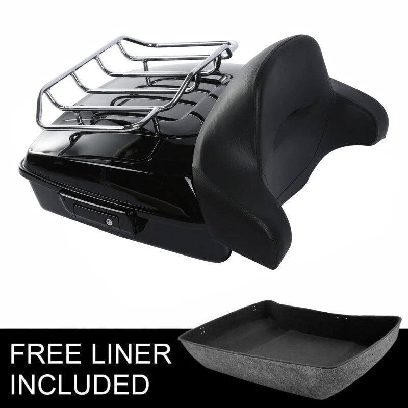 Chopped Trunk Backrest Luggage Rack for Harley Road Glide (2014–2026)