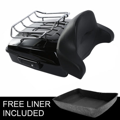 Chopped Trunk Backrest Luggage Rack for Harley Road Glide (2014–2026)