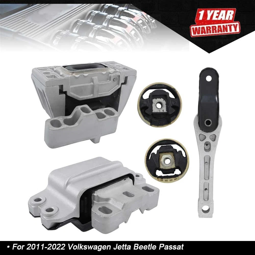 5PCS Motor, Trans & Torque Strut Mount for VW Jetta, Beetle, Passat (2011–2022)