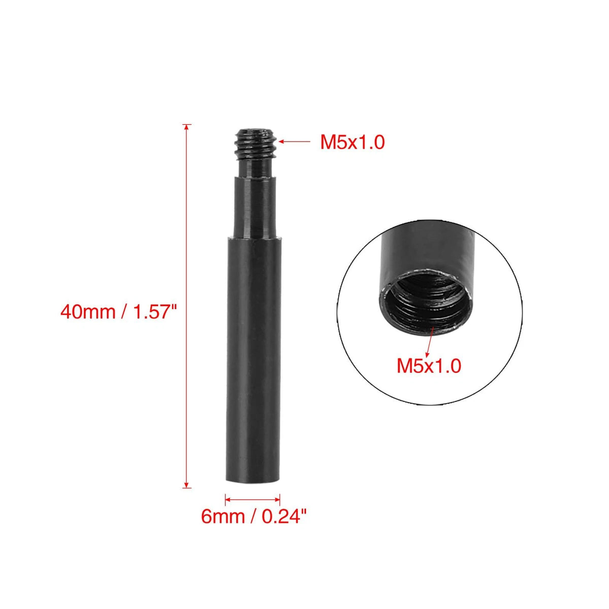 40mm Aluminum Alloy French Valve Extender Extension Kit for Bike 4PCS