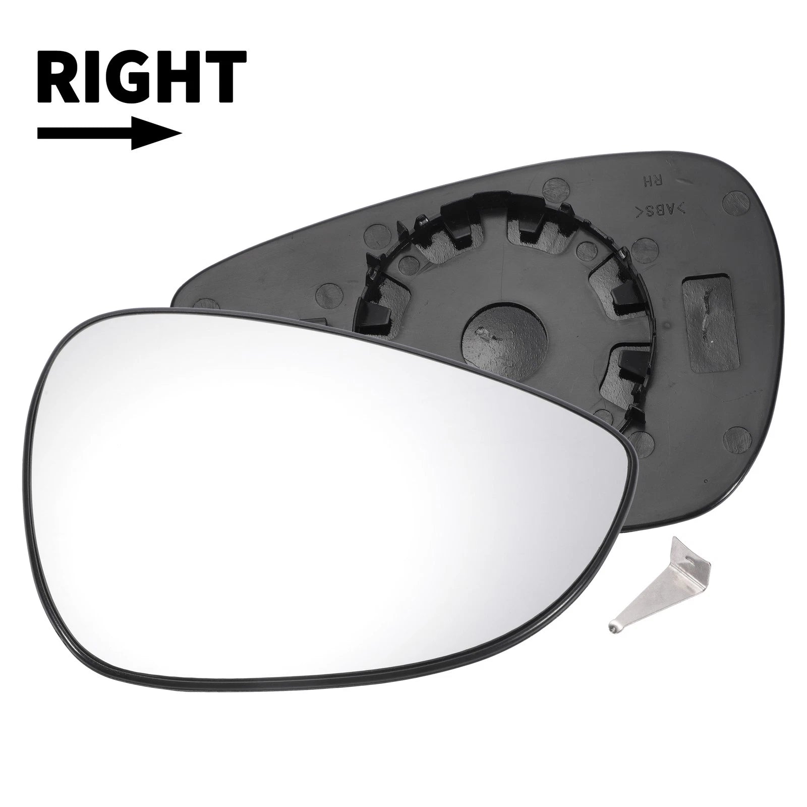 Right Side Mirror Glass Convex Non Heated for Ford B Max (2012–2018)