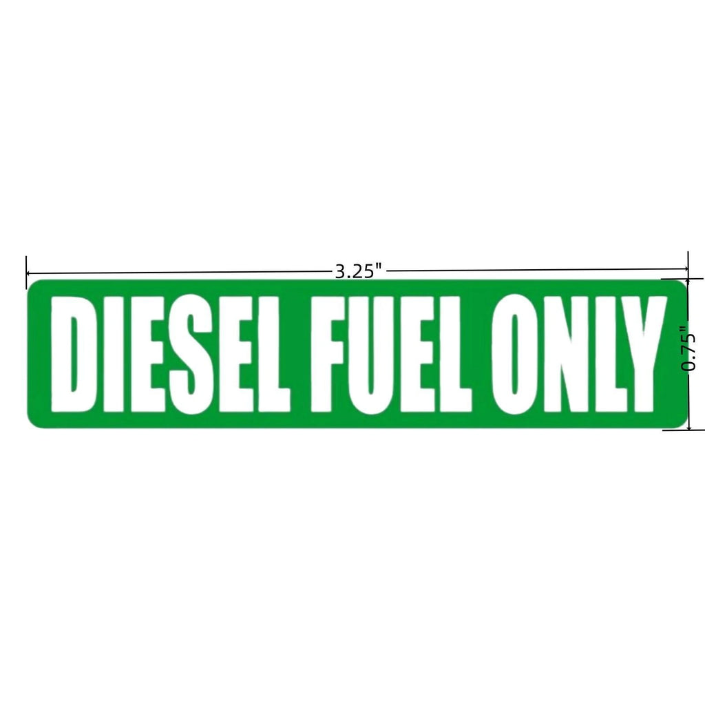 20Pc Diesel Fuel Only Vinyl Decal Sticker for Turbo Fuel Door Label