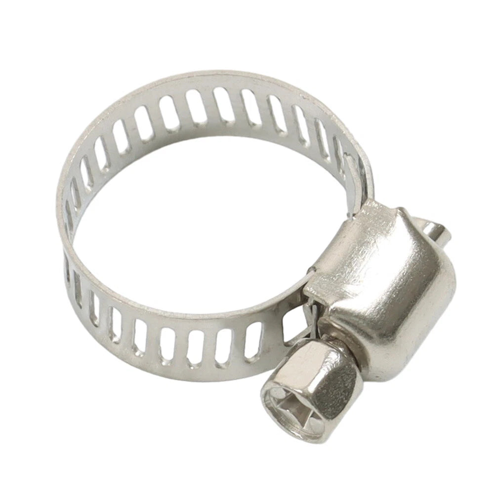 100 Pcs Adjustable Drive Hose Clamps for Fuel Line (Universal)