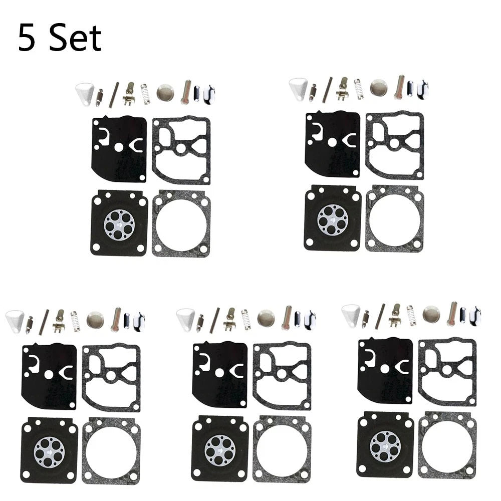 Set of 5 Carburetor Gasket Kit for Zama RB-40, FS106, FS108, FS120, FS200, FS450