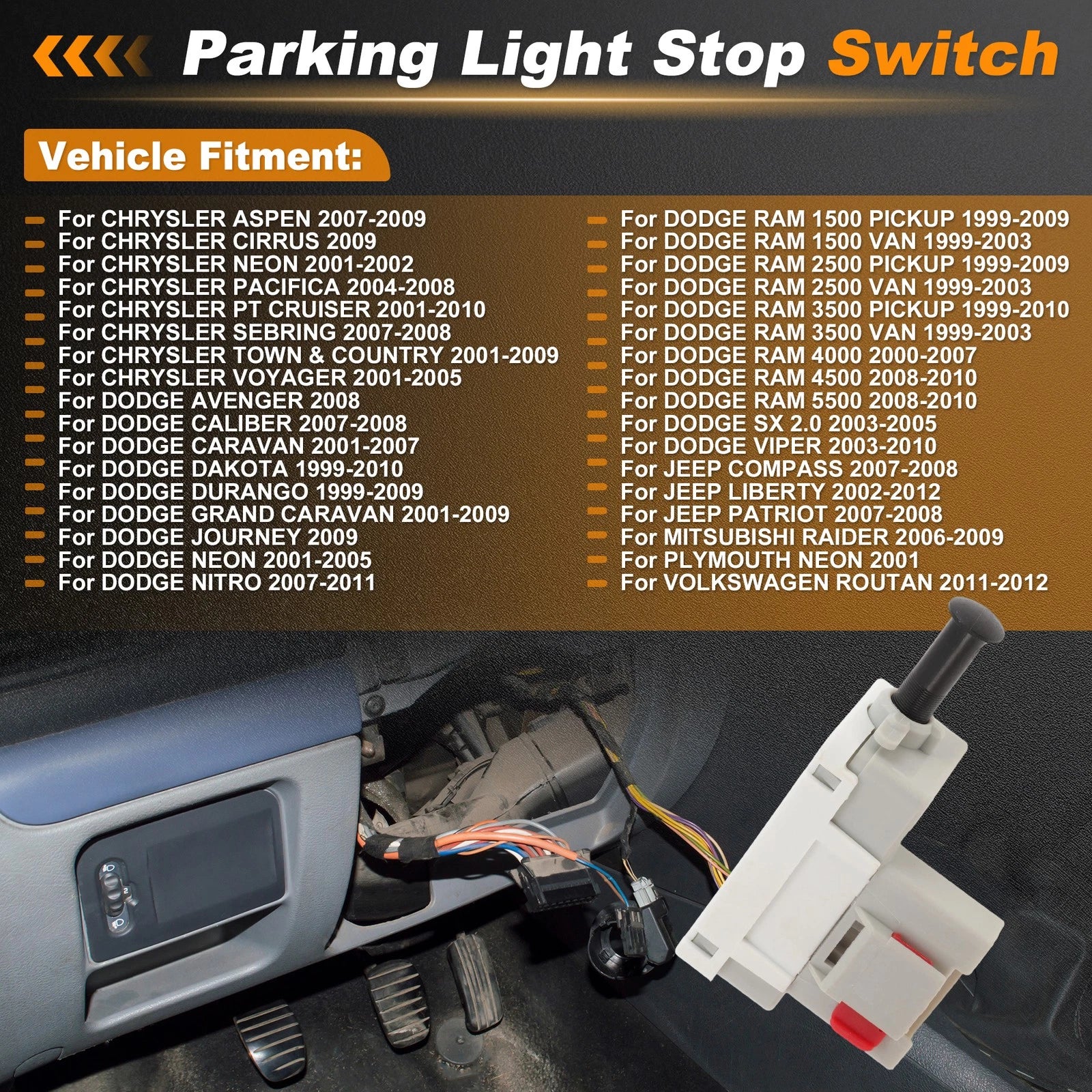 Brake Light Switch for Chrysler Aspen (2007–2009) 56045043AG