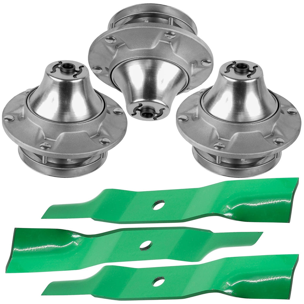 Deck Spindle and Blade Replacement for John Deere FH680V ZTrak 54 (2010–2010)