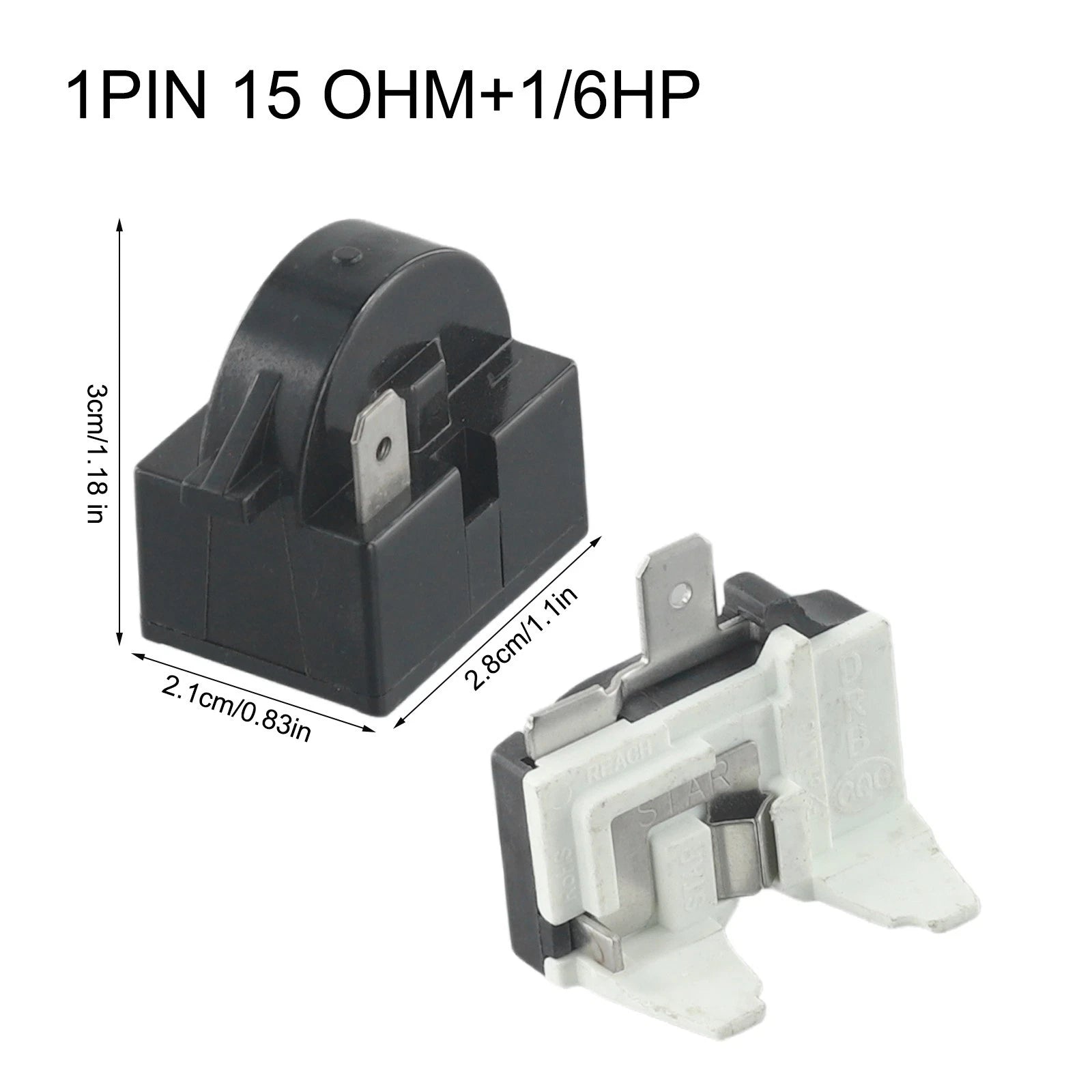 Relay and Compressor Overload Protector Set for Compact Refrigerator