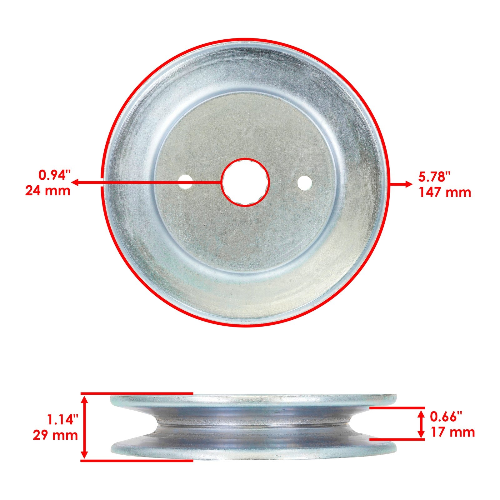 Deck Spindle with Pulley Replacement for Hustler FasTrak SDX (2011–2016)