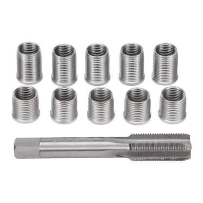 Set of 1 Universal Spark Plug Thread Repair Tool with M10x1.0 Inserts