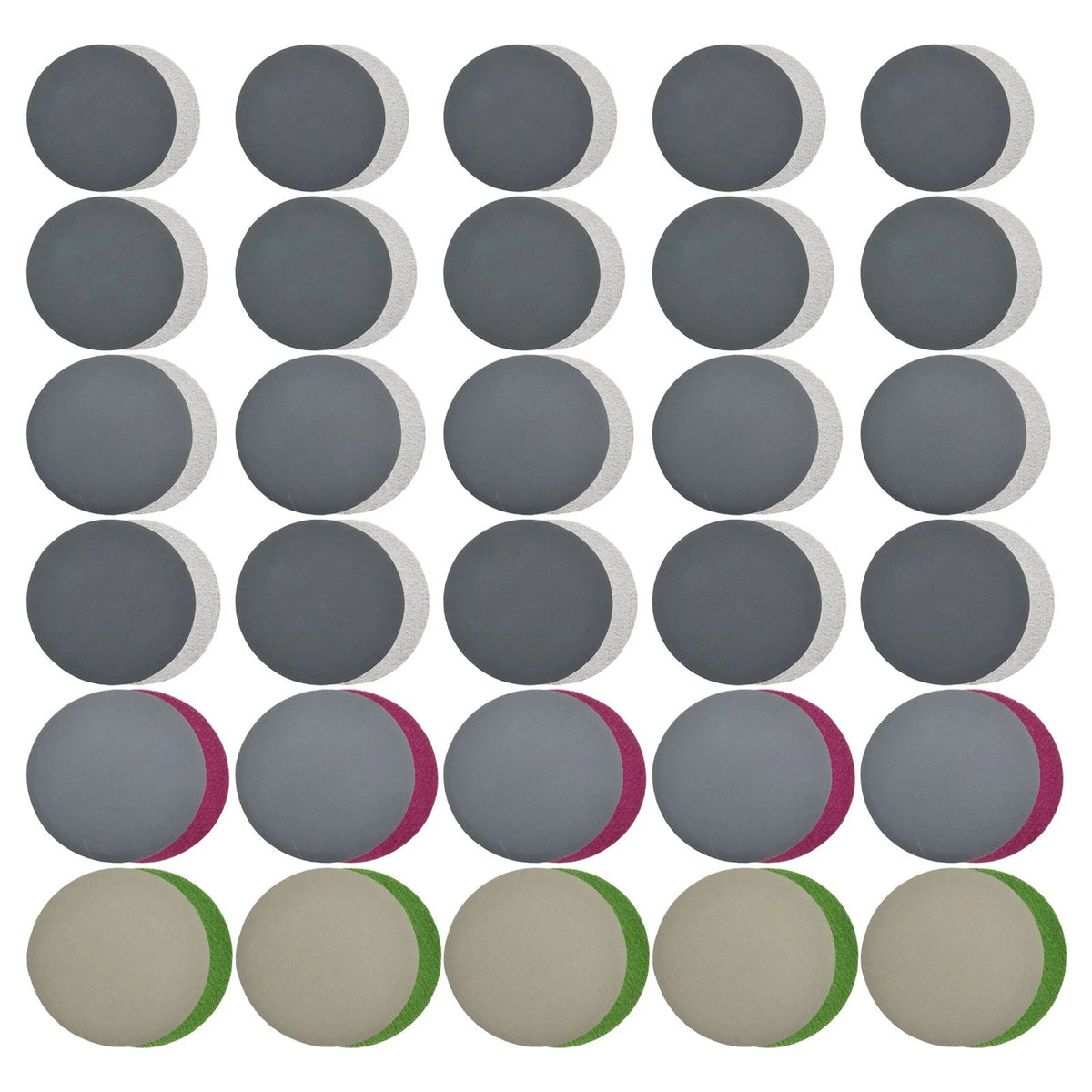 60pcs Silicon Carbide Sanding Discs for Automotive Use (3in Diameter)
