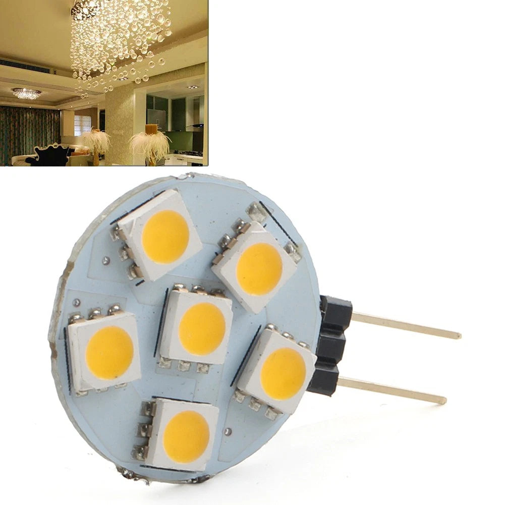 6 LED G4 Bulb Lamp for Car DC12V 180 Degree
