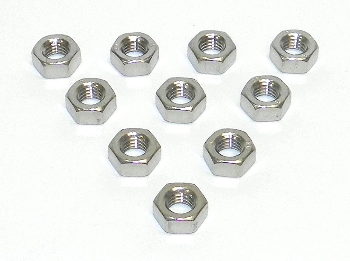 10X Stainless Flanged Head Nut for Kawasaki/Polaris 300-1500 - 8mm - 014-602