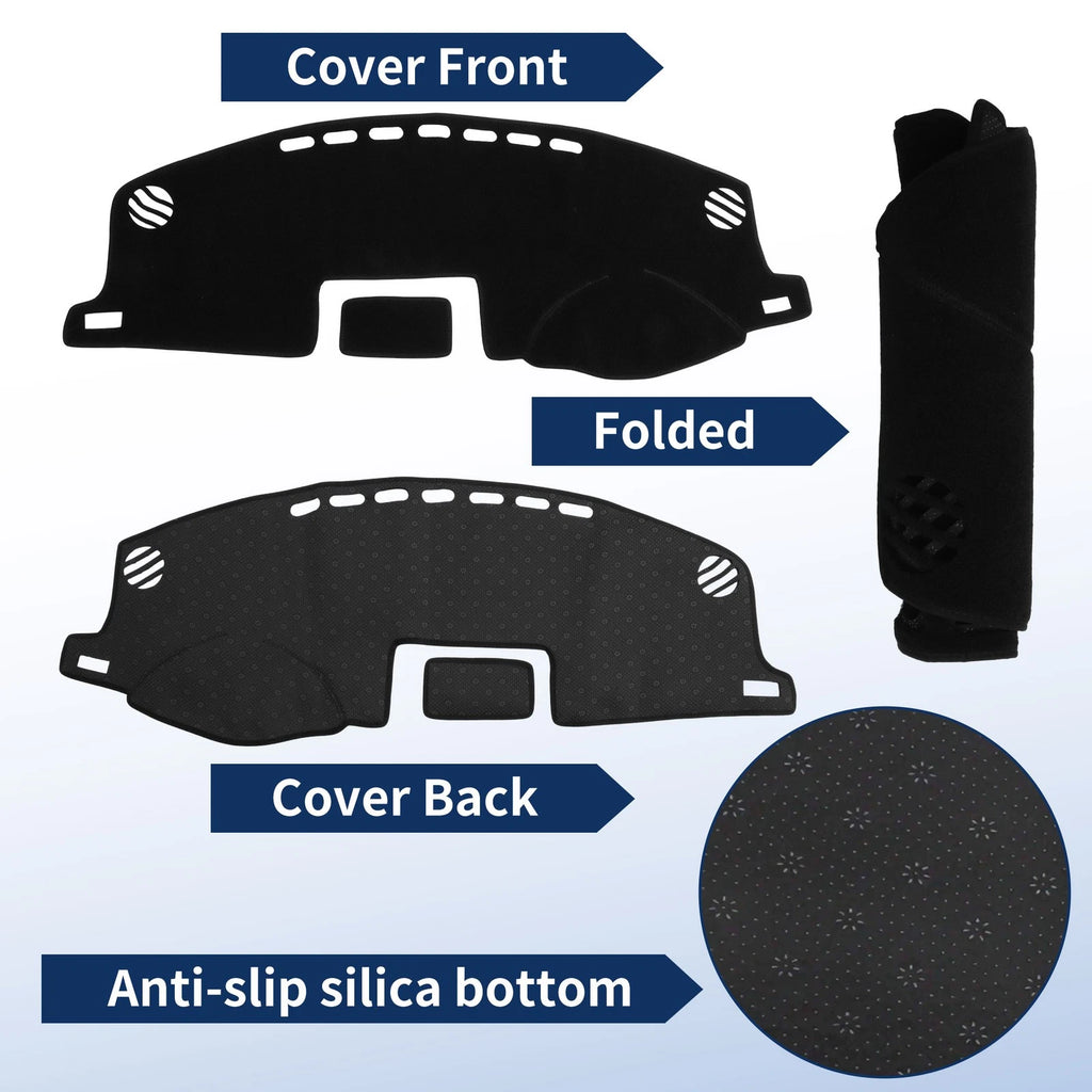 Dash Cover for Lexus CT 200H (2011–2019) Without HUD, Polyester Black