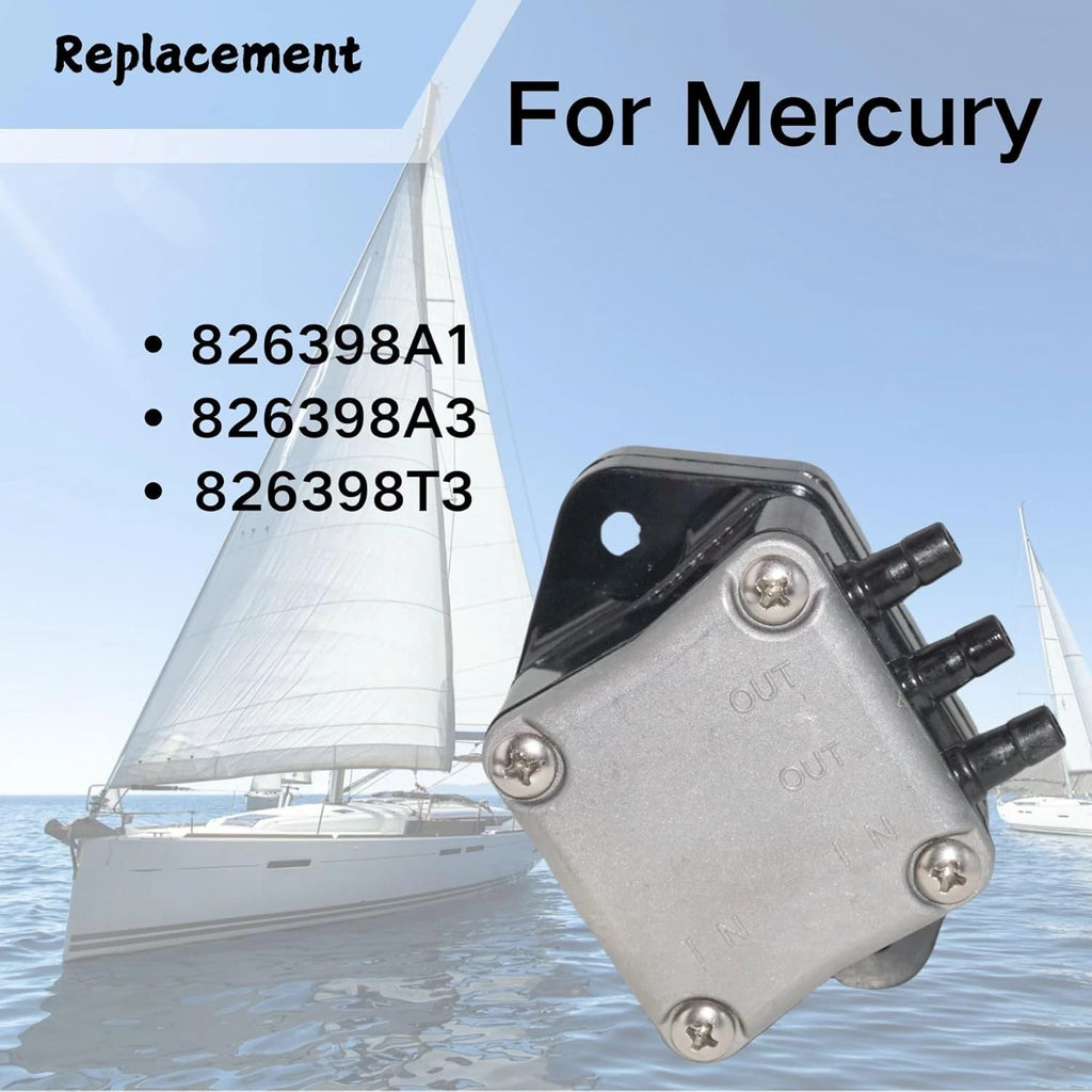 Fuel Pump for Mercury Mariner 25-60HP Outboard (1995–2004) 826398A3 826398T3 826398A1