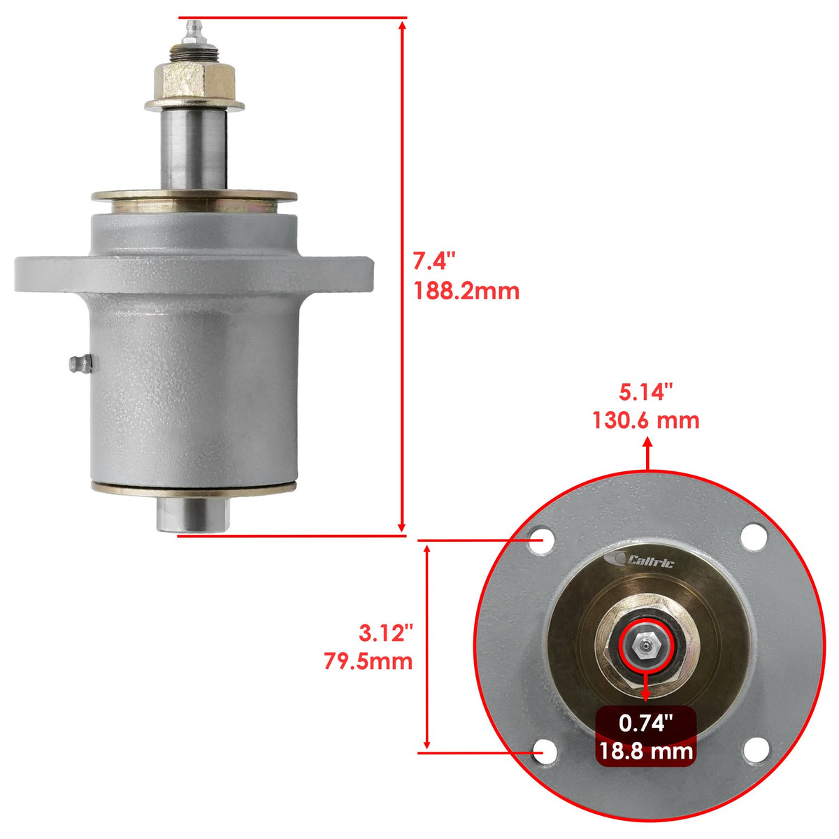 Deck Spindle with Pulley Replacement for Ferris FW25 FW35 F125XT (1994–2011)