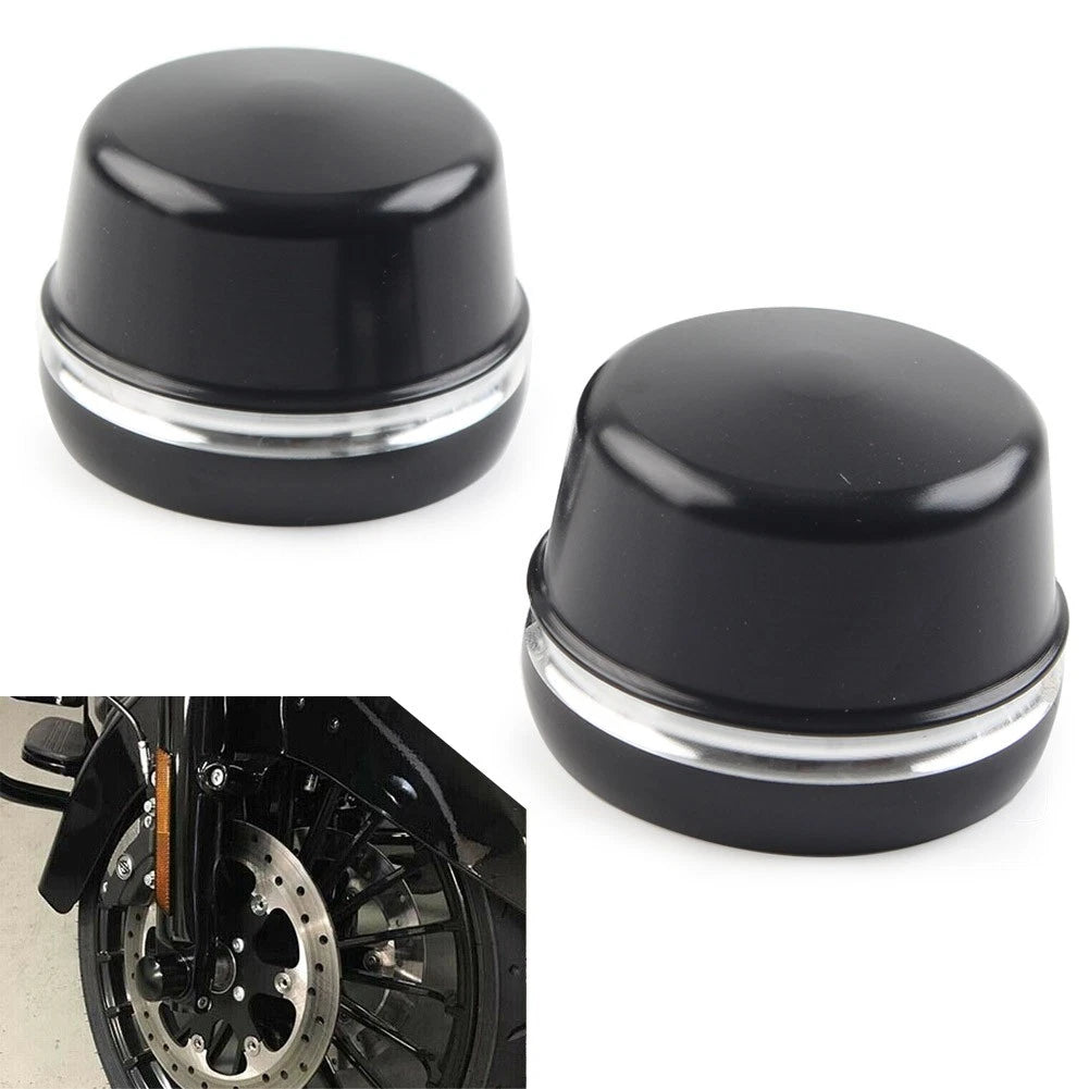 Front Axle Cap Nut Covers for Harley Electra Glide Ultra Classic (FLHTC FLHTCU)