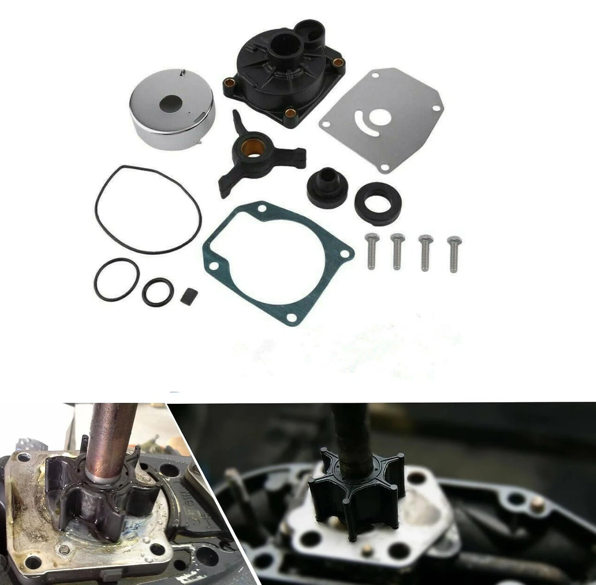 Impeller Water Pump Repair Kit for Johnson Evinrude (0438592, 25-50 HP)