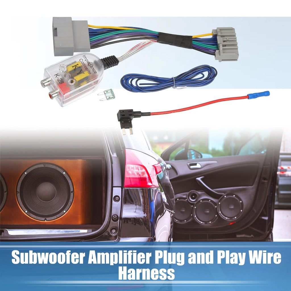 Radio Amp Subwoofer Amplifier Plug and Play Wire Harness for Mitsubishi (2008–2020)